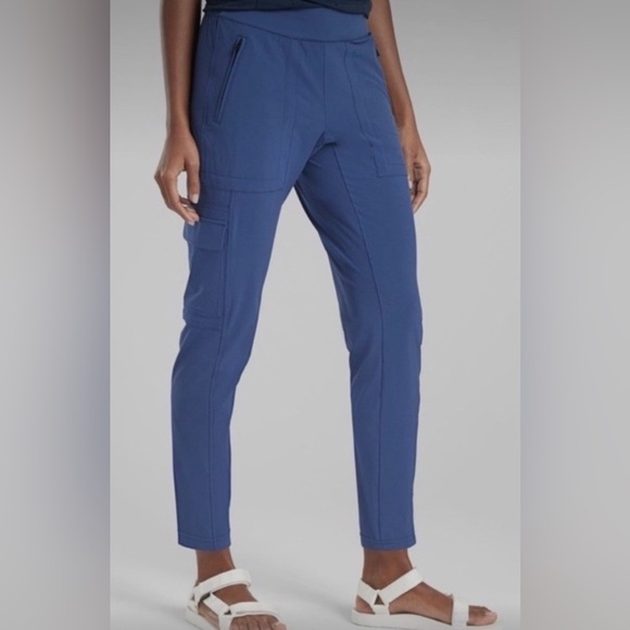 Athleta Pants - Athleta Chelsea Cargo Pant Damask Blue 0